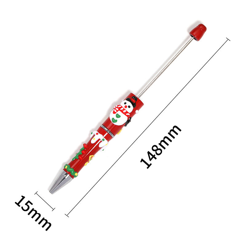 Wholesale 5pcs/pack Christmas cartoon bead pen